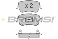 BREMSI - PASTILHAS Travao GDB1515