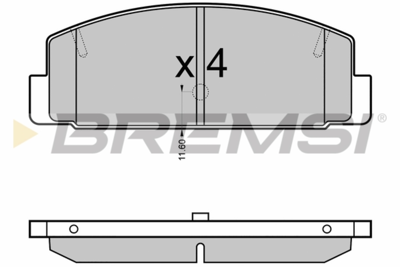 BREMSI - PASTILHAS Travao GDB3090
