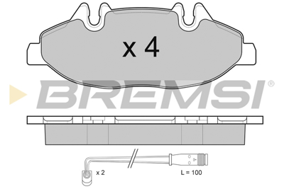 BREMSI - PASTILHAS Travao GDB1600