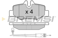 BREMSI - PASTILHAS Travao GDB1601