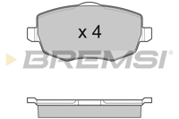 BREMSI - PASTILHAS Travao GDB1592