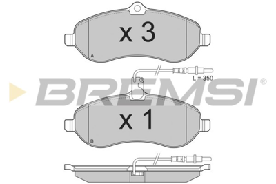 BREMSI - PASTILHAS Travao GDB1718
