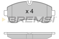 BREMSI - PASTILHAS Travao GDB1696