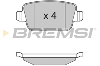 BREMSI - PASTILHAS Travao GDB1732