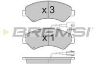 BREMSI - PASTILHAS Travao GDB2072