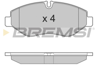 BREMSI - PASTILHAS Travao GDB1747