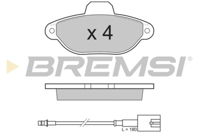 BREMSI - PASTILHAS Travao GDB2141