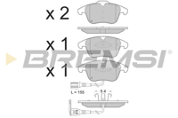 BREMSI - PASTILHAS Travao GDB1762