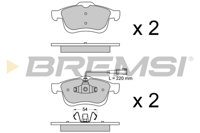 BREMSI - PASTILHAS Travao GDB1864