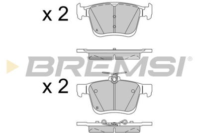 BREMSI - PASTILHAS Travao GDB2179