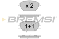 BREMSI - PASTILHAS Travao