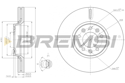 BREMSI - DISCO Travao DF4849S