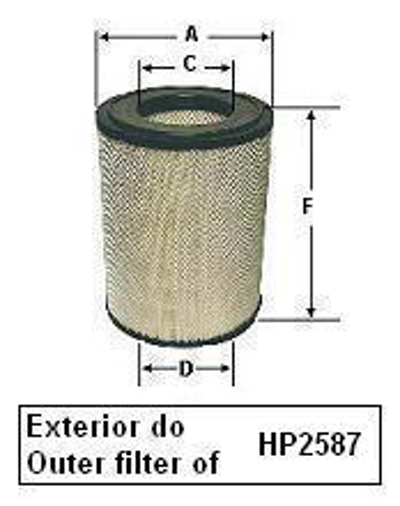 MIKFIL - FILTRO Ar ( LX2959