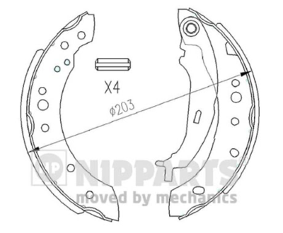 NIPPARTS - MAXILAS Travao GS8769