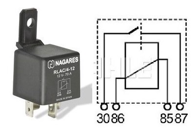 NAGARES - RELE ( 12v 70A   C/resist