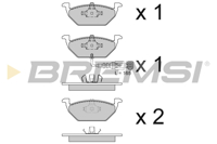 BREMSI - PASTILHAS Travao GDB2108