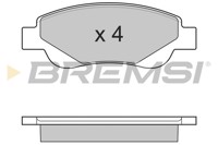 BREMSI - PASTILHAS Travao GDB1633