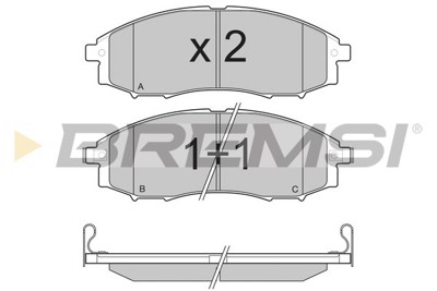 BREMSI - PASTILHAS Travao GDB3340