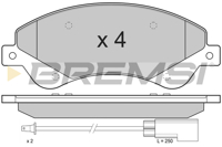 BREMSI - PASTILHAS Travao GDB1723