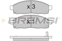 BREMSI - PASTILHAS Travao GDB3435