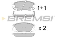 BREMSI - PASTILHAS Travao GDB1782