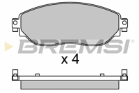 BREMSI - PASTILHAS Travao GDB2096