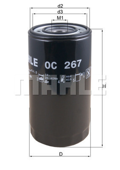 MAHLE - FILTRO Oleo