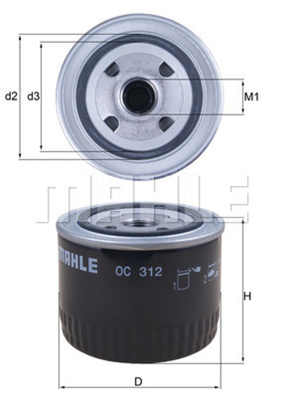 MAHLE - FILTRO Oleo