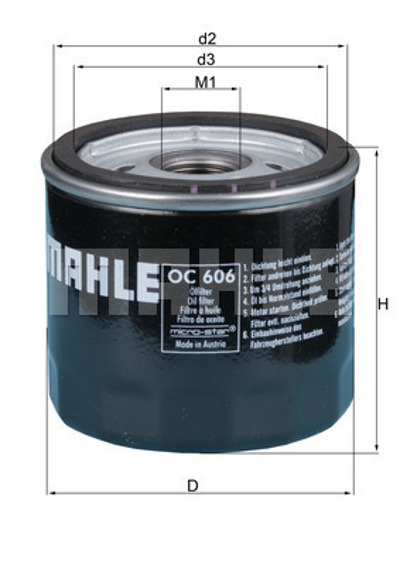 MAHLE - FILTRO Oleo