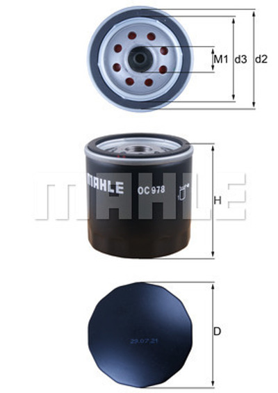 MAHLE - FILTRO Oleo