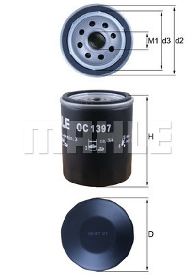 MAHLE - FILTRO Oleo