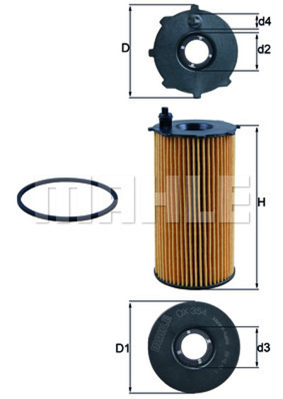 MAHLE - FILTRO Oleo