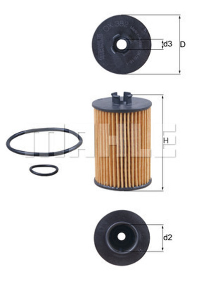 MAHLE - FILTRO Oleo