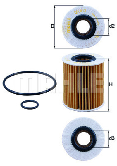 MAHLE - FILTRO Oleo