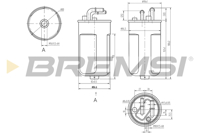 BREMSI - FILTRO Comb. KL792