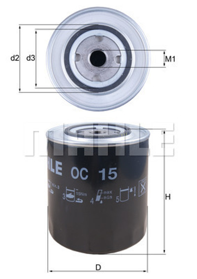 MAHLE - FILTRO Oleo