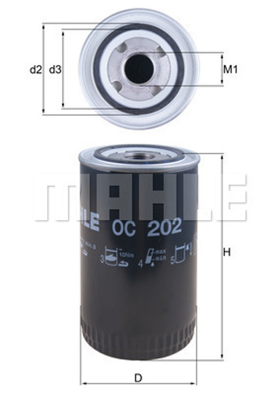 MAHLE - FILTRO Oleo