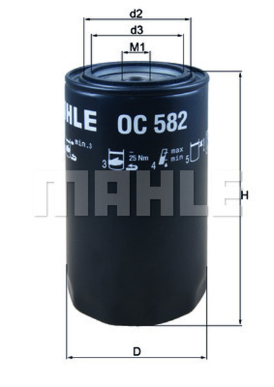 MAHLE - FILTRO Oleo
