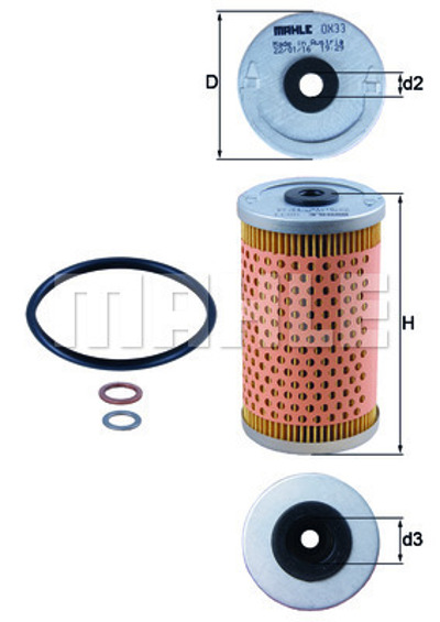 MAHLE - FILTRO Oleo