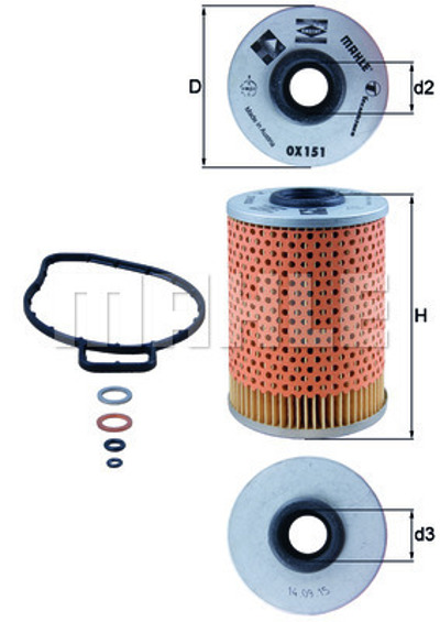 MAHLE - FILTRO Oleo