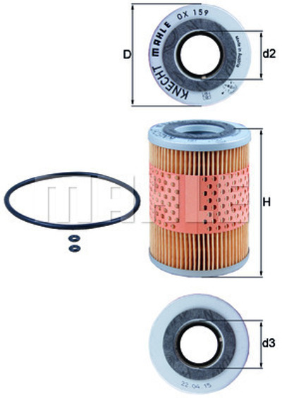 MAHLE - FILTRO Oleo