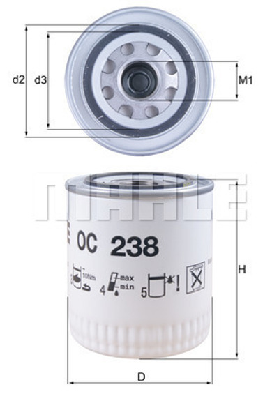 MAHLE - FILTRO Oleo