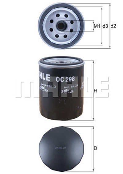 MAHLE - FILTRO Oleo
