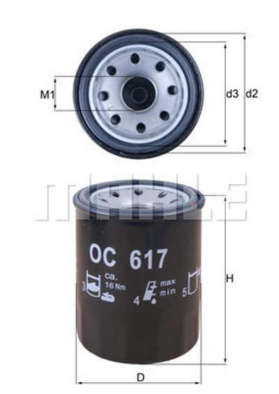 MAHLE - FILTRO Oleo