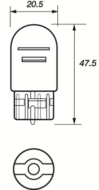 AMOLUX - LAMPADA ( 12v 21/5 S/Casq.