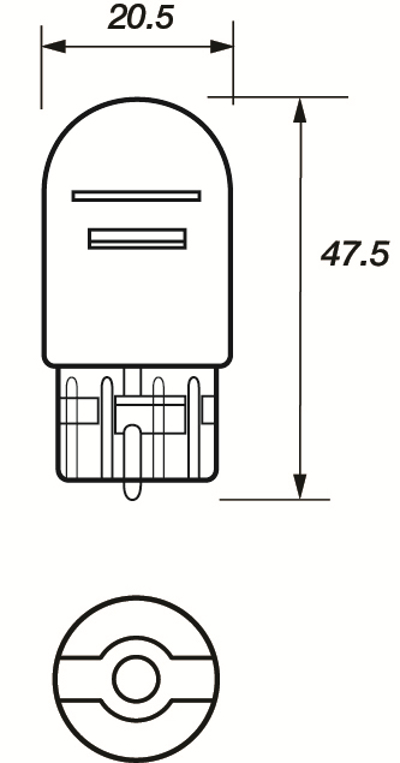 AMOLUX - LAMPADA ( 12v 21/5 S/Casq.