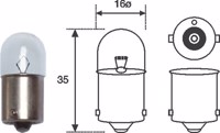 AMOLUX - LAMPADA   12v 5w    BA15s