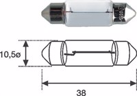 AMOLUX - LAMPADA 12v 10w Tubolar