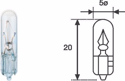 AMOLUX - LAMPADA 12v 1.2w S/Casq.