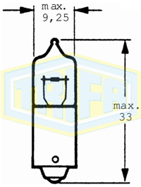AMOLUX - LAMPADA  12v H6w    BAX9s